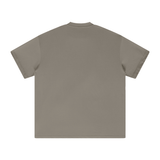 Heavyweight Earth Tone FOG T-Shirt back view in neutral color.