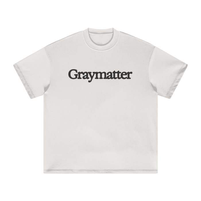 Heavyweight earth tone FOG t-shirt with Graymatter logo design.