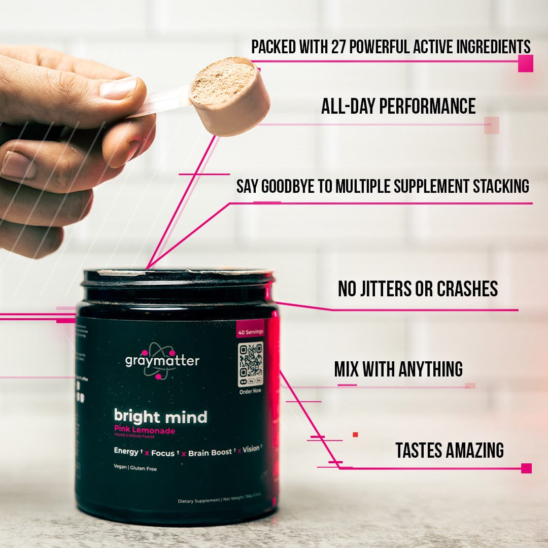 Graymatter Labs Double the Focus: Bright Mind Twin Pack Bright Mind Nootropics and adaptogens